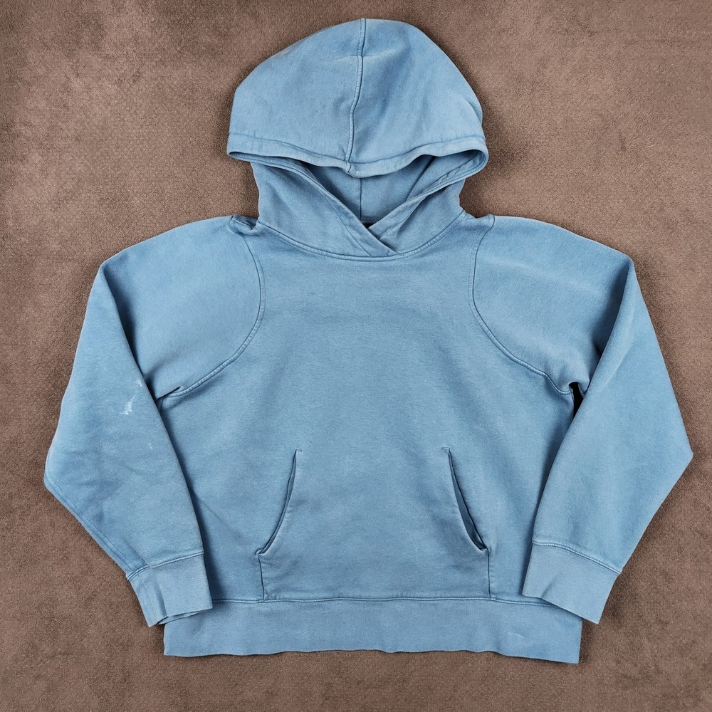 Lululemon Loungeful Hoodie Womens 10 Blue Raglan Sleeve Kangaroo Pocket